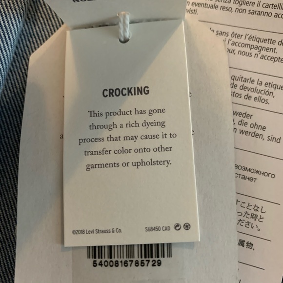 Levi Strauss & Co Off The Shoulder Trucker Denim Jacket 847550000 - Picture 11 of 13